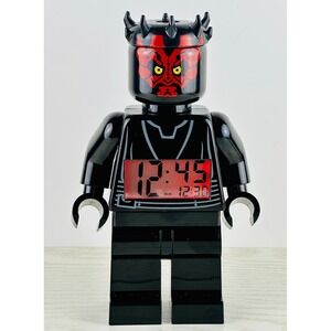 LEGO Star Wars Darth Maul Minifigure Clock Alarm - Digital Display Clock